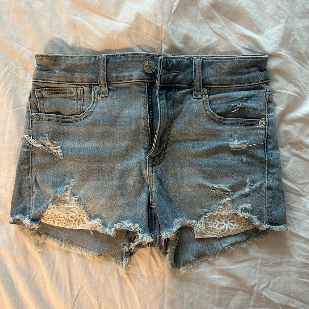 American Eagle light wash shorts